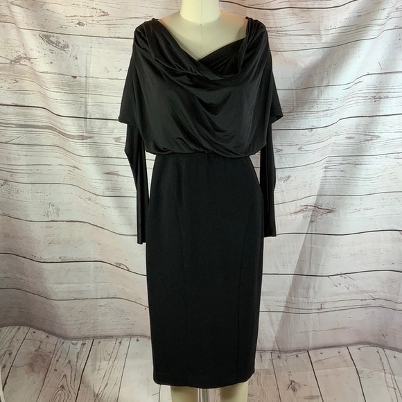 Maggy London Dresses & Skirts - Maggy London drape top body con dress